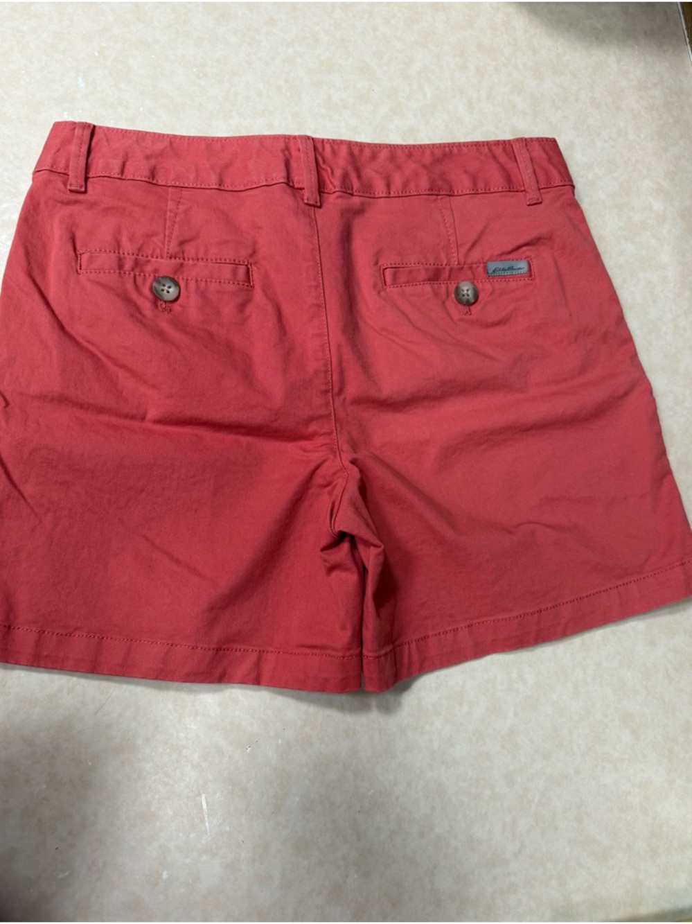 Eddie Bauer Coral colored Legendwash Stretch Casual shorts 4 - Picture 5 of 8